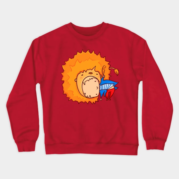 A lion tamer Crewneck Sweatshirt by manydoodles